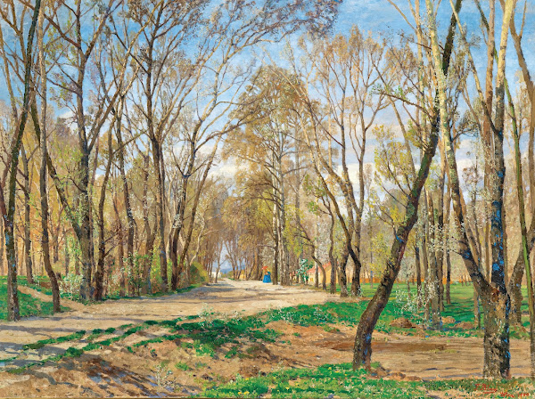 Frühling Aus dem Wiener Prater Spring from the Prater in Vienna 1900