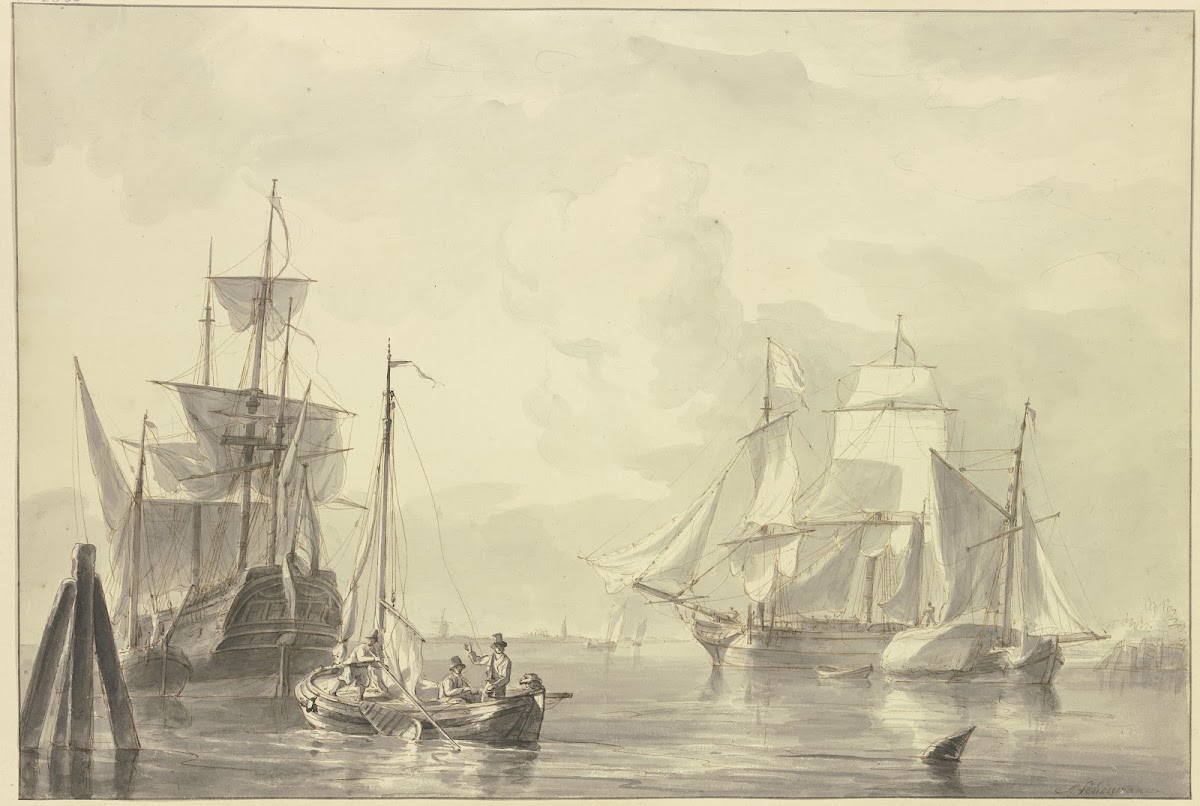 Ships on a Calm Sea after 1790
