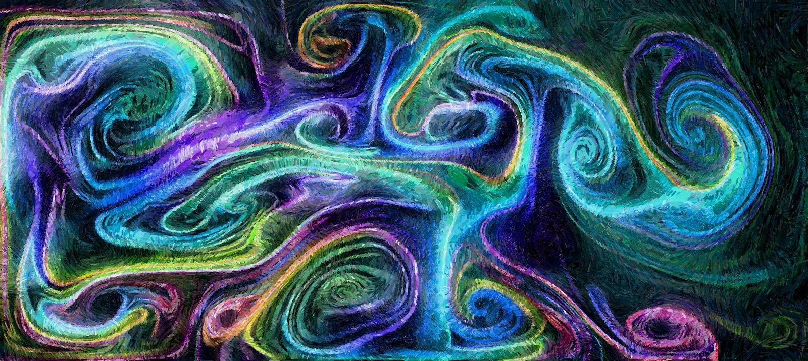 A Stunning Neon, Paint Splash, Canvas, Acrylic, Colorful 4K Desktop and Mobile Wallpaper Background (5600x2506)