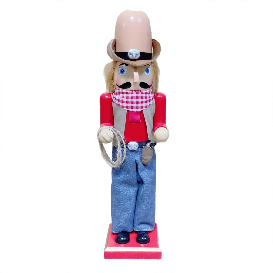 Nussknacker-Figur aus Holz mit Umhang, 38 cm