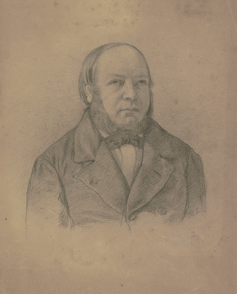Bildnis Johann Christof Scholderer der Vater des Künstlers ca 1850