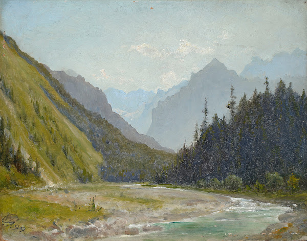 White Water Valley in the Tatra Mountains 1899