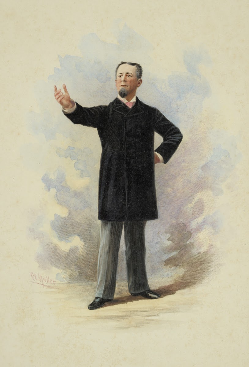 William H Crane in the play The Senator 1892 1870   1897