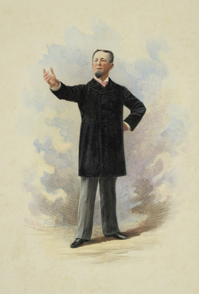 William H Crane in the play The Senator 1892 1870   1897