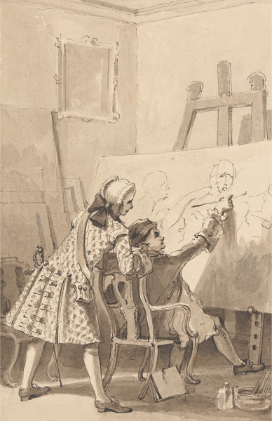 Hogarth painting The Ladys Last Stake in the Presence of Lord Charlemont 1817