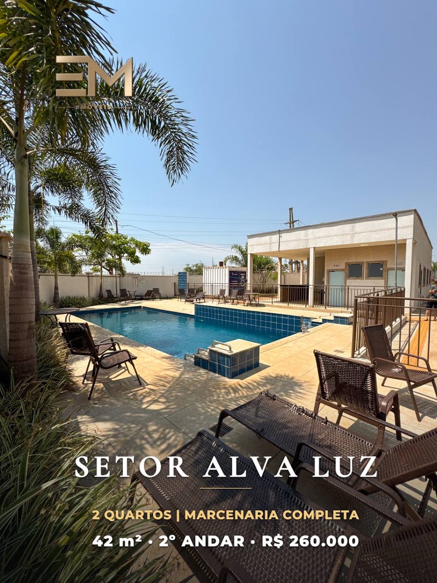 Apartamento com marcenaria completa, piscina e área de lazer no Setor Alva Luz, Aparecida de Goiânia – foto 1