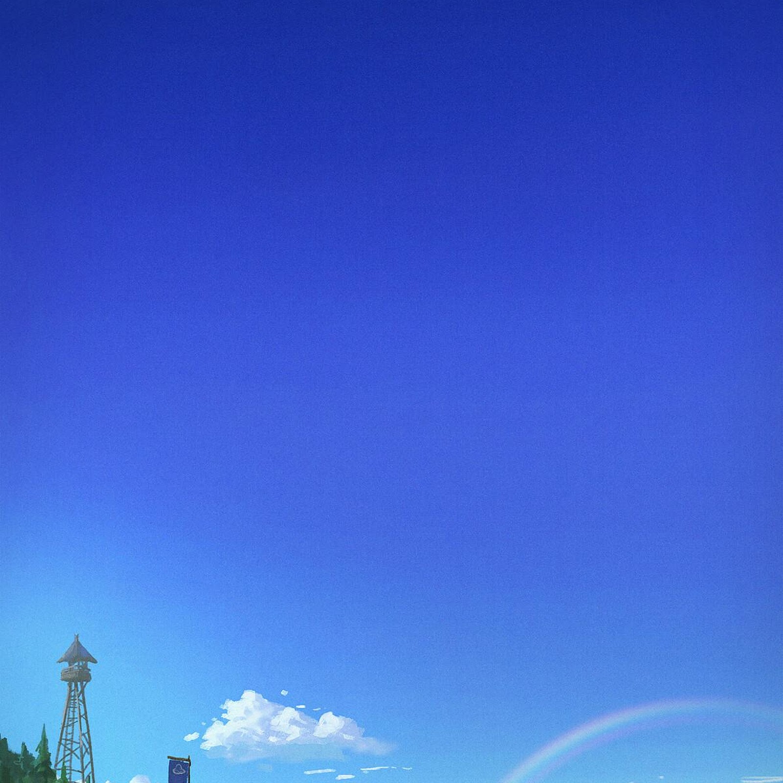 Download Fantasy Landscape, Digital Art, Rainbow, Open World Full HD iPhone