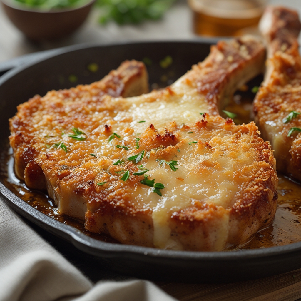 Crispy Parmesan Crusted Pork Chops – Easy Homemade Dinner Recipe