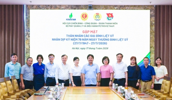 Petrovietnam tổ chức gặp mặt tri ân thân nhân liệt sĩ Bộ máy Quản lý và Điều hành Tập đoàn