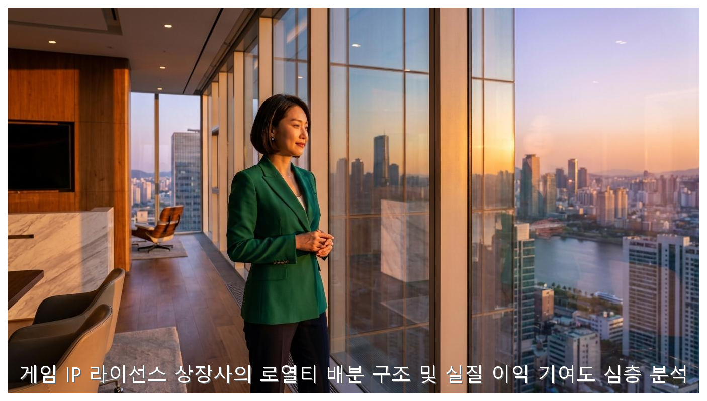 게임 IP 라이선스 상장사의 로열티 배분 구조 및 실질 이익 기여도 심층 분석 핵심 안내 및 분석 인포그래픽 (3)