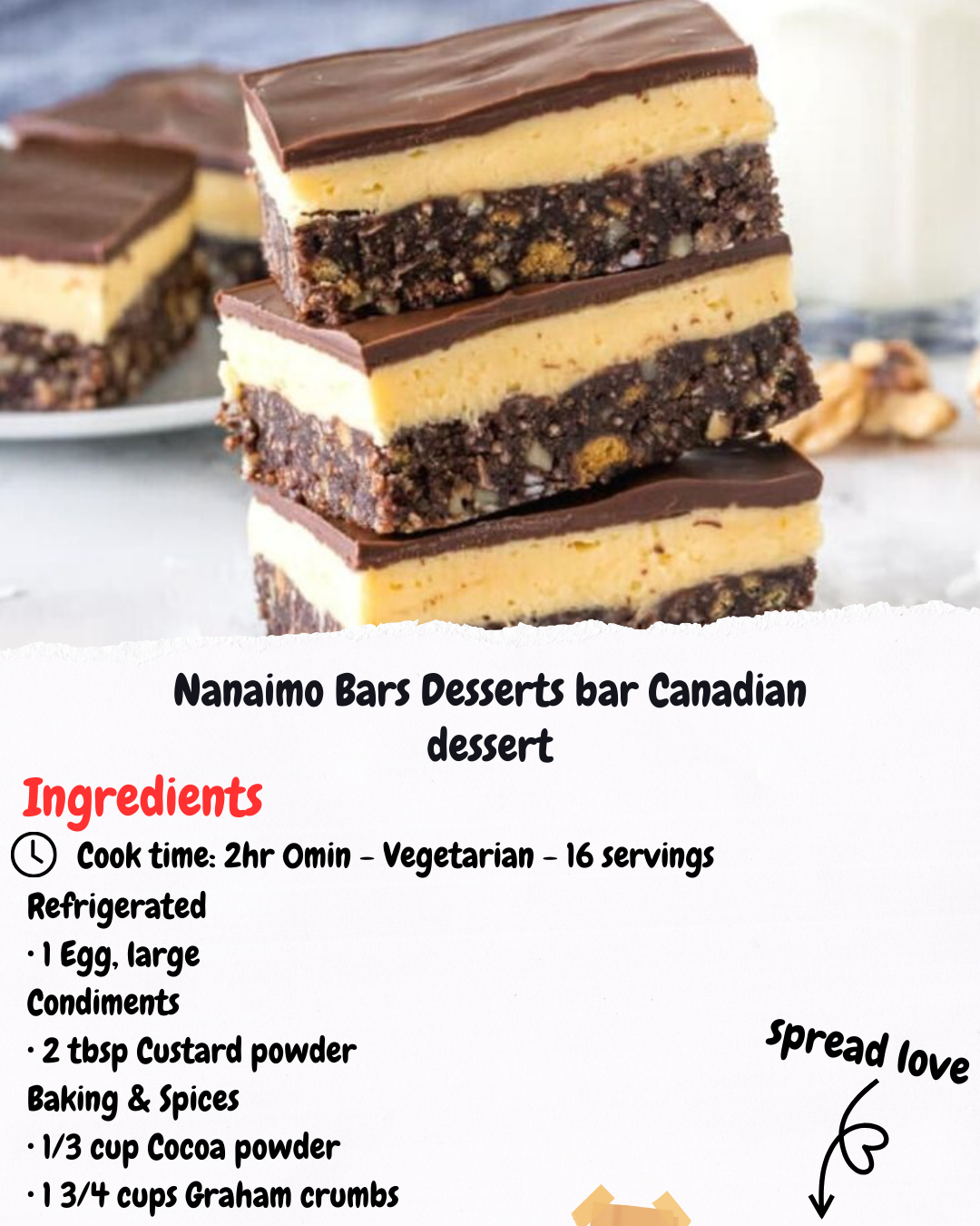 Nanaimo Bars Desserts bar Canadian dessert