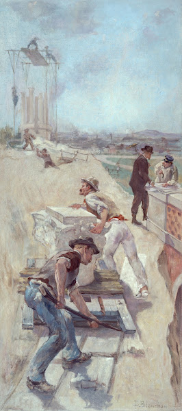 Travaux détablissement dun square 1890