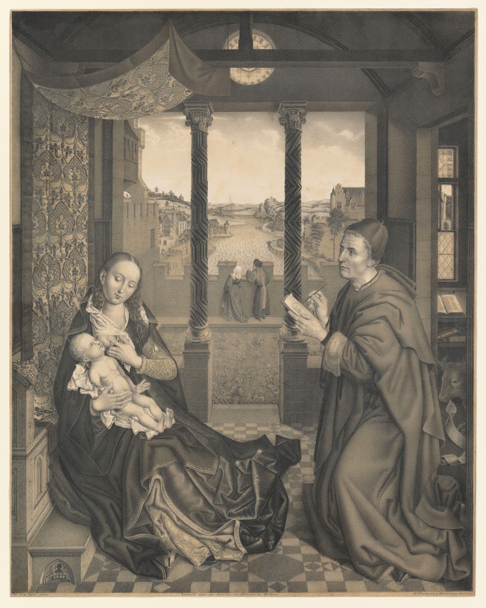 Saint Luke draws Mary with child 1823