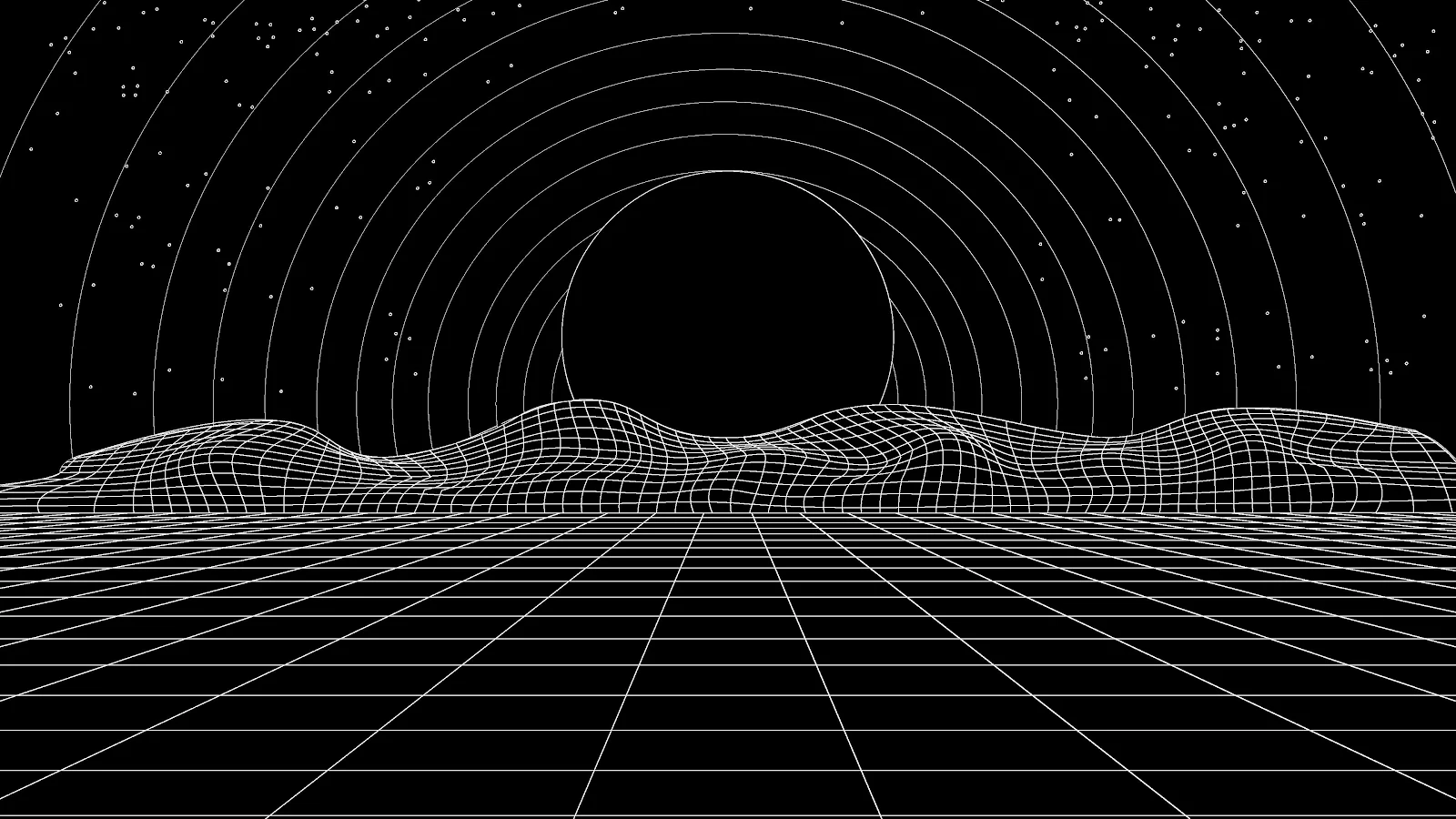Wireframe, Retrowave, Sci-Fi, Grid 4K Wallpaper Background (3840x2160)