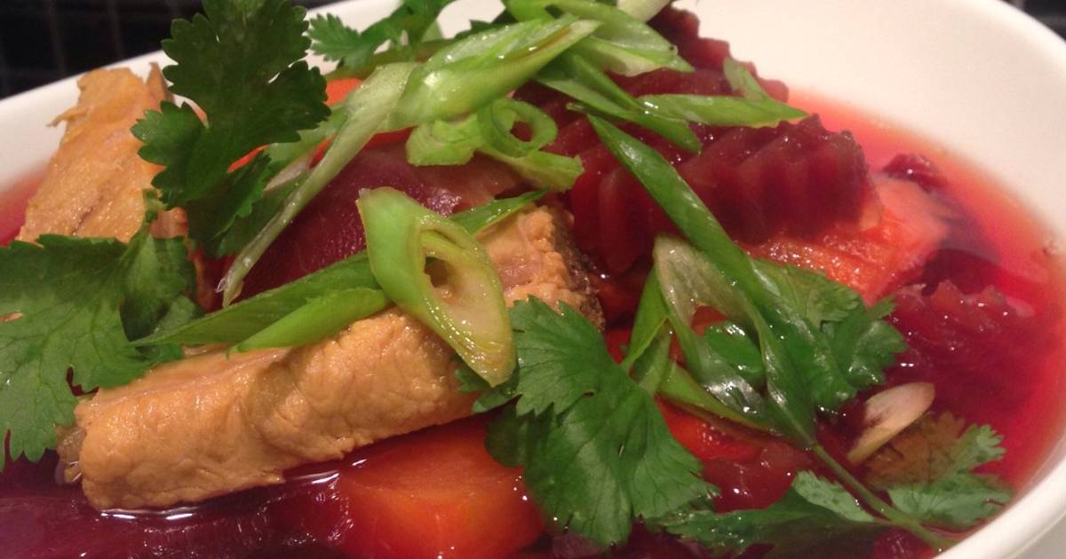 Canh Củ Dền Hầm Sườn Heo