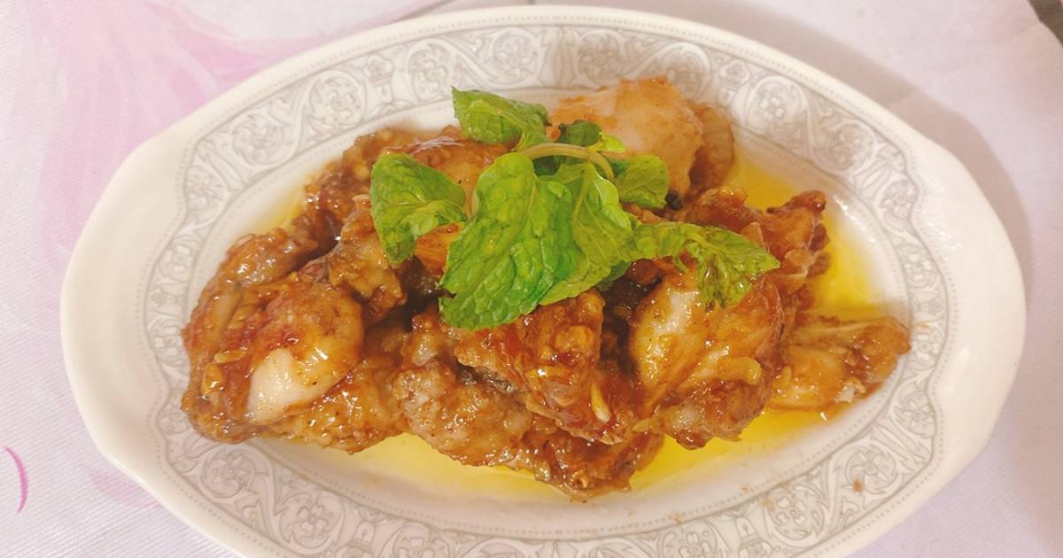 Ếch chiên giòn cháy tỏi