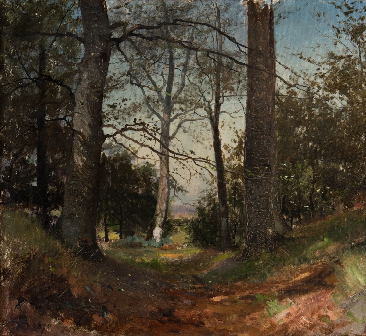 In the Forest Motif from Stehag Skåne 1870