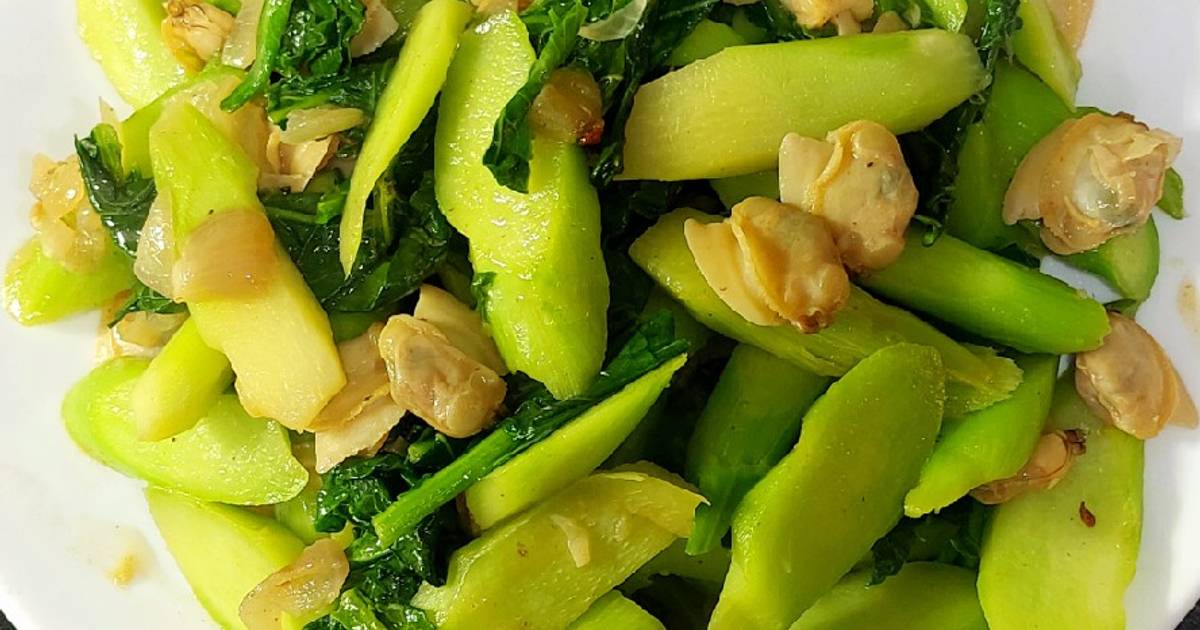 Cải làn xào ngao