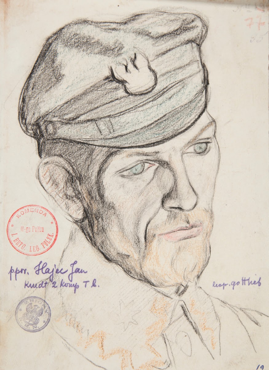 Portret Jana Hajeca podporucznika Legionów Polskich 1915