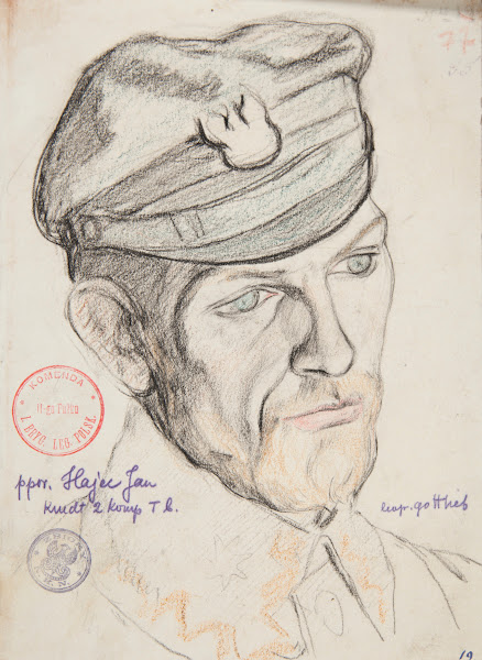 Portret Jana Hajeca podporucznika Legionów Polskich 1915