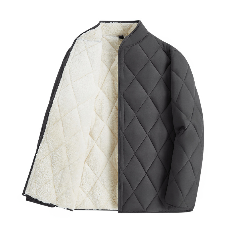 Men's Stand-Collar Winter Jacket, Lined and Padded