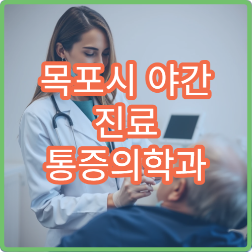 목포시 야간 진료 통증의학과 병원 어깨·허리 만성통증 치료 가능한 병원