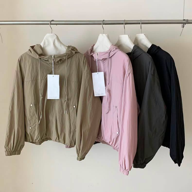 Áo khoác gió mũ khoá kéo túi nút XONXEN SHOP 9919 – Image 5