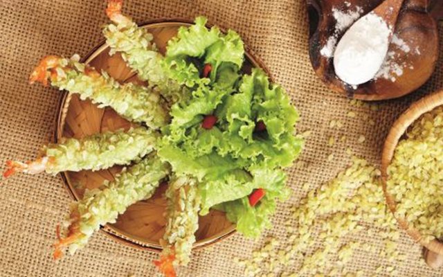 Tôm Bọc Cốm Chiên Xù