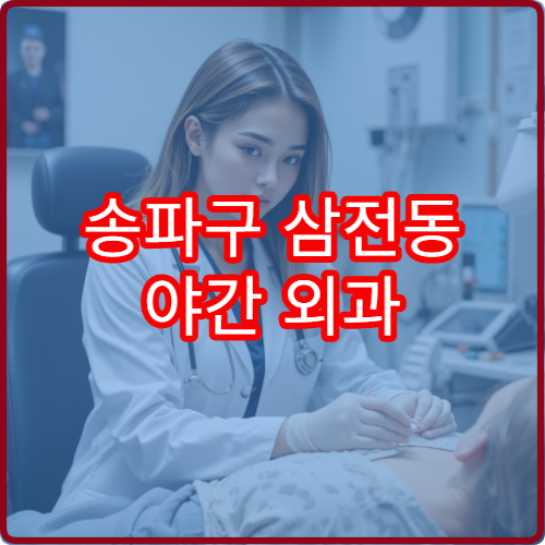 송파구 삼전동 야간 외과 진료 가능한 병원 응급 대응 진료 안내