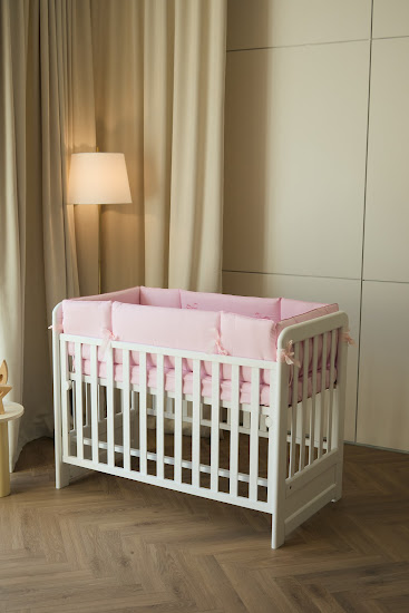 Bedding set for a baby crib 6 el Twins Belle pink