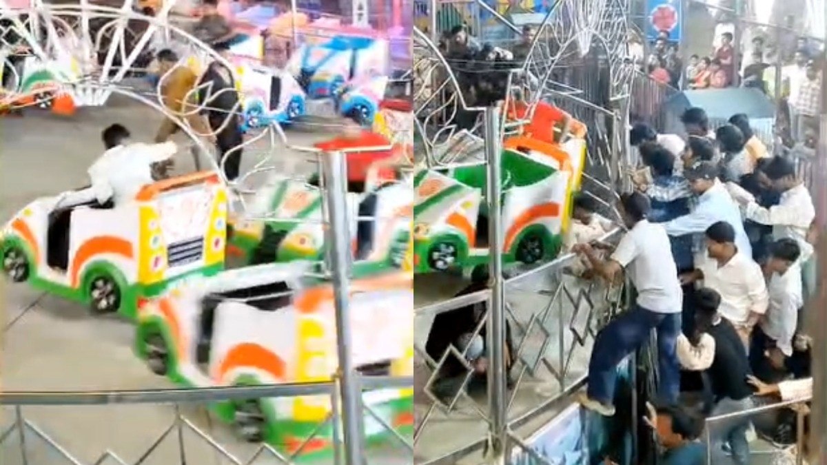 Katihar Durga Puja Break Dance Ride Video Goes Viral