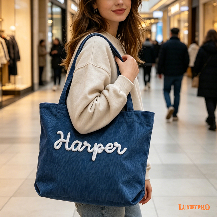 Corduroy Tote Bag