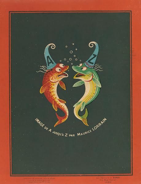 A B C Alphabet des petits poissons et des gros Pl16 1944