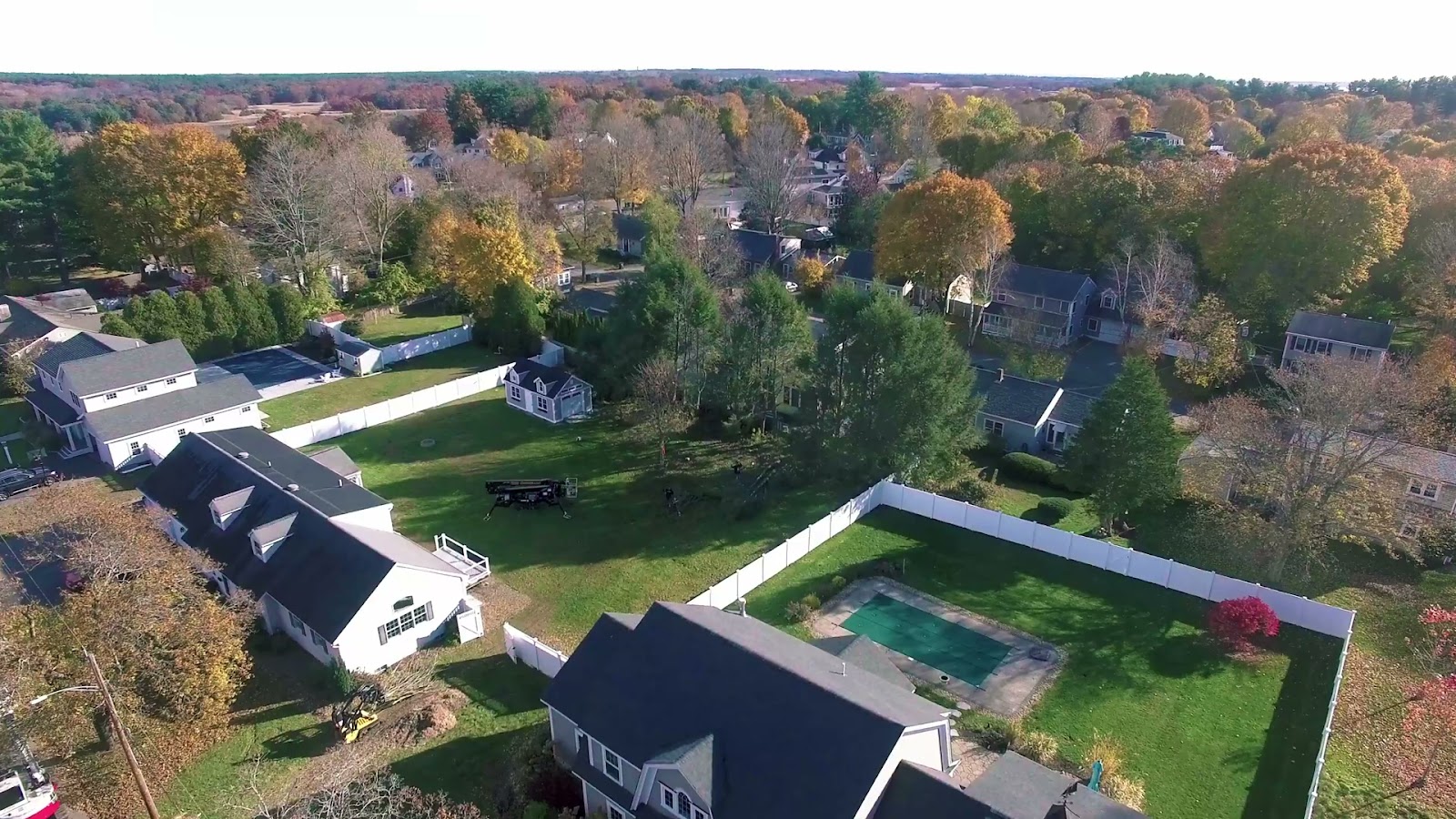 Suburban neighbourhood aerial