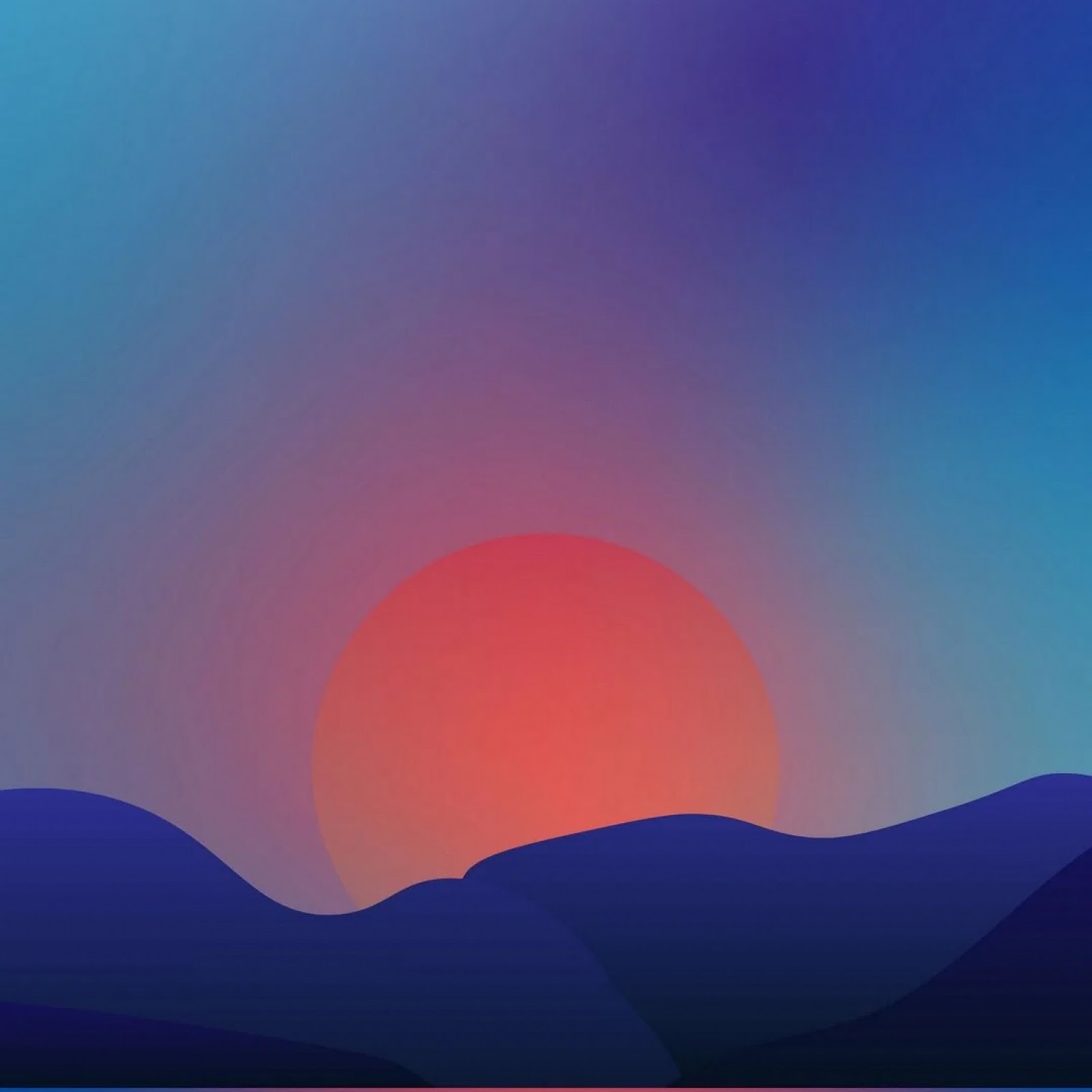 Download Sunset Over A Quiet Lake 2K iPhone