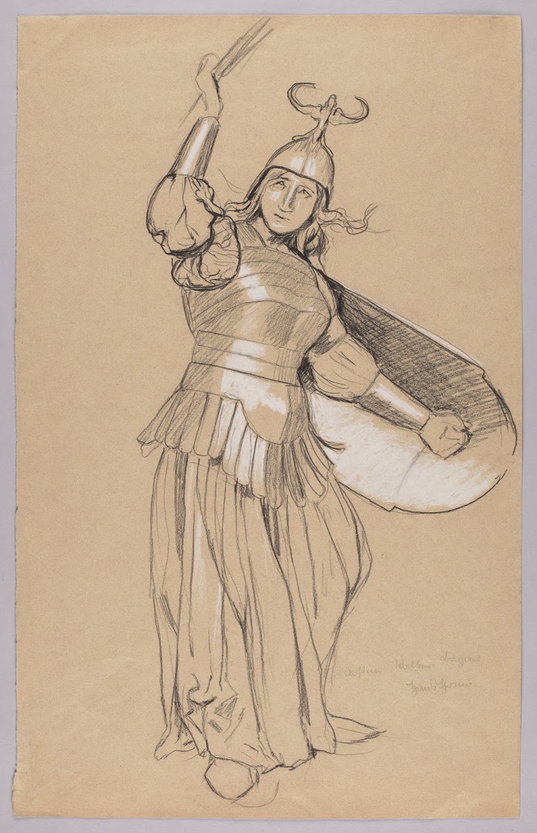 Study of a Valkyrie Costume in Combat 1896