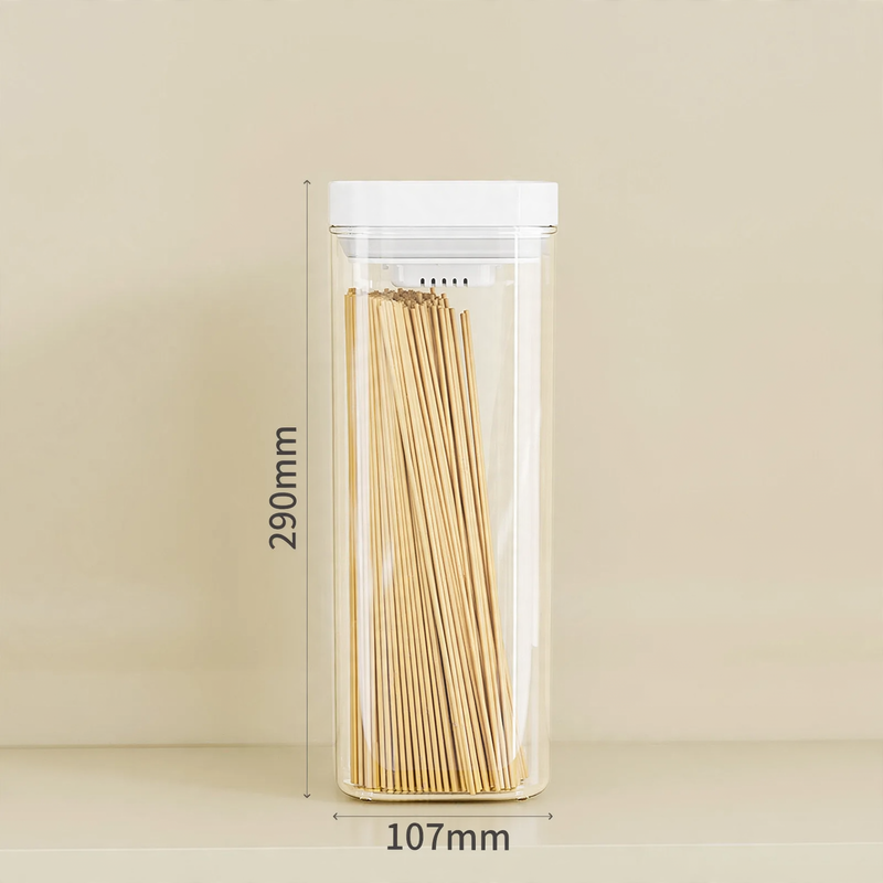Plastic storage container with pressure seal