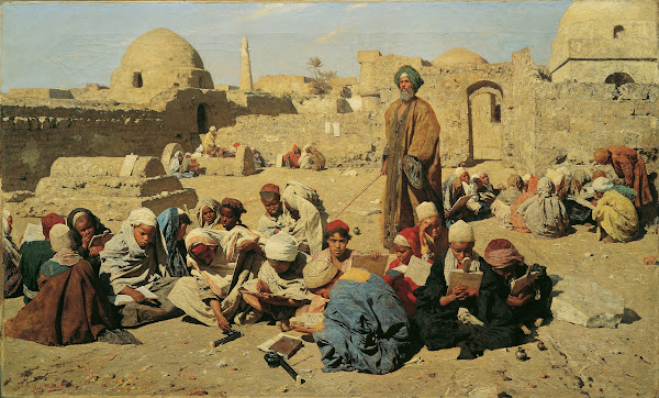 Schule in Oberägypten 1881