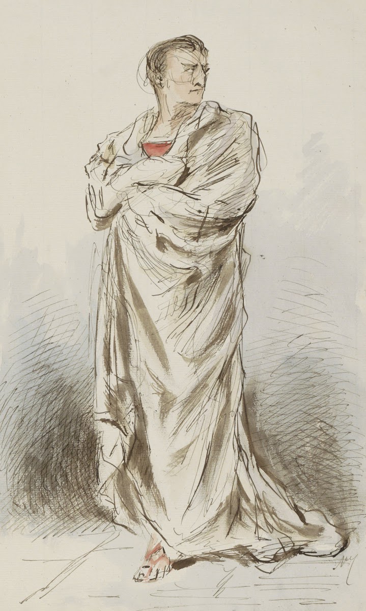 Man die een laken om zich heen slaat c 1854   c 1887
