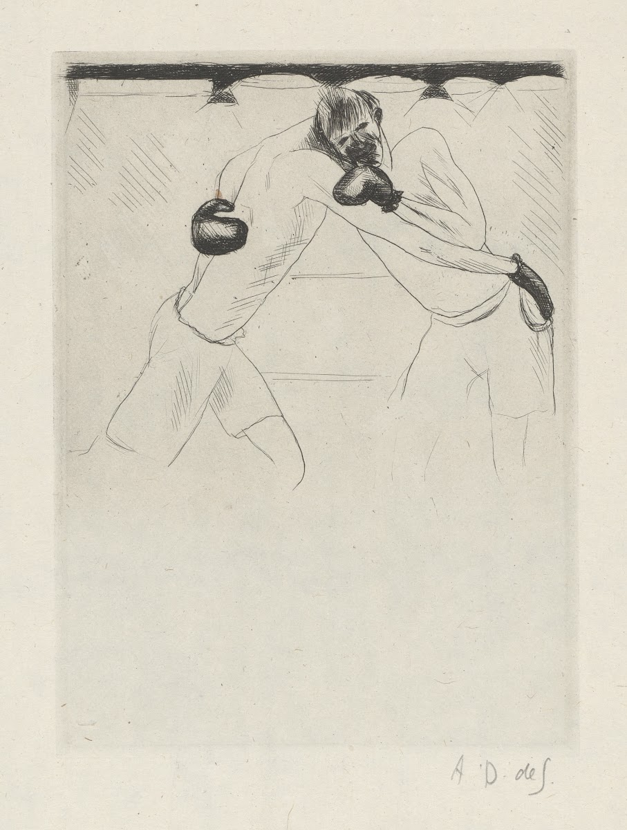 Tableau de la boxe illustré de 29 gravures à leau forte pl 41 1923