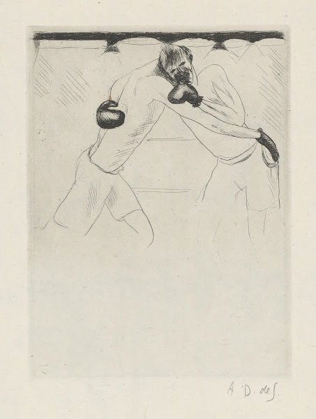 Tableau de la boxe illustré de 29 gravures à leau forte pl 41 1923