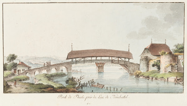 Pont de Thiele prés du Lac de Neuchatel