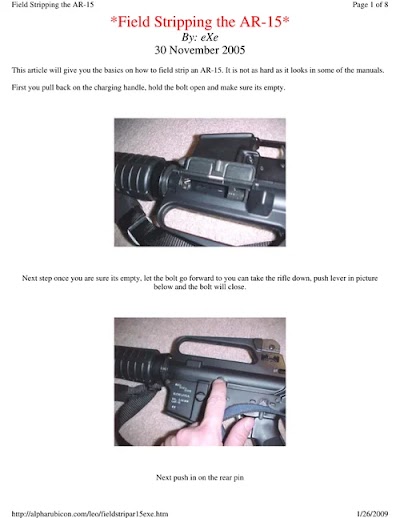 Field Stripping the AR-15