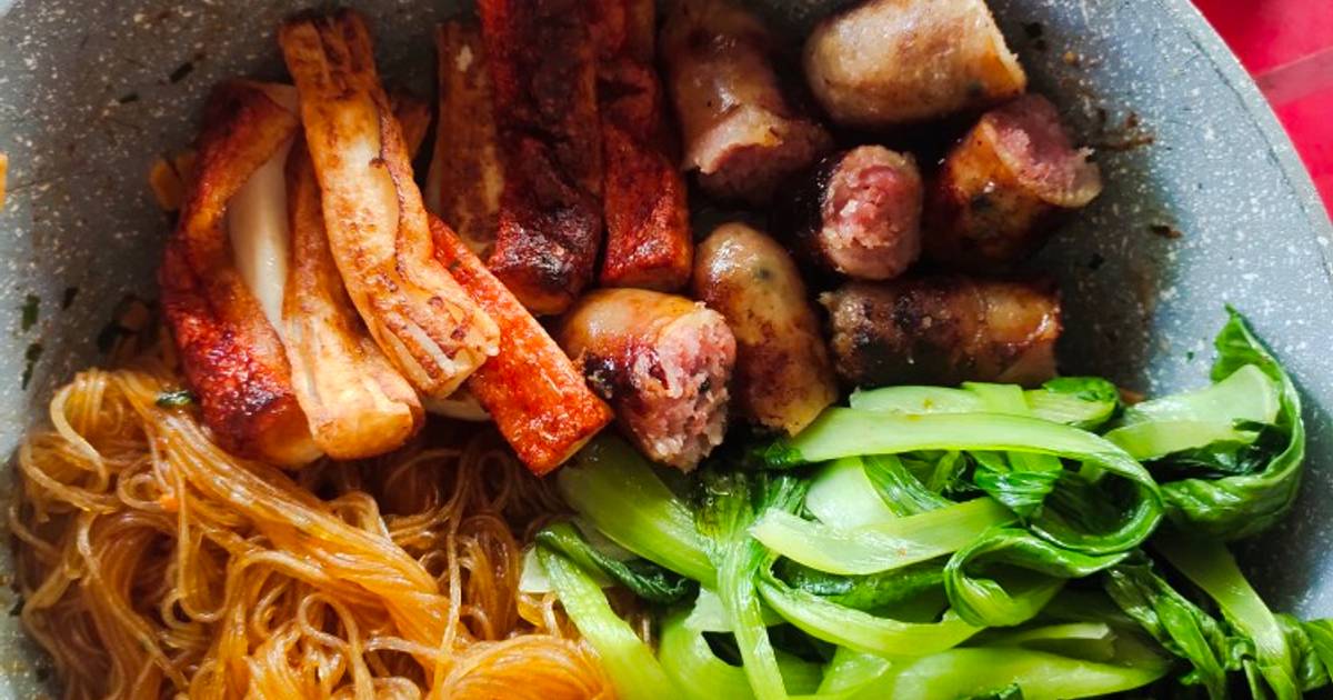 Miến xào xốt cua