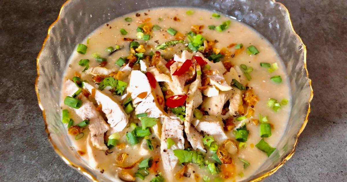 Eatclean/ Cháo Yến Mạch Gà Nấm Cà Rốt