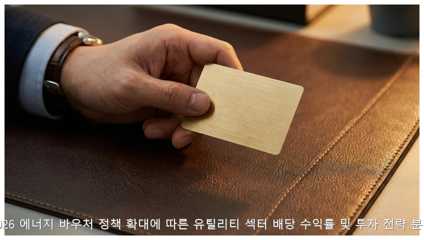 2026 에너지 바우처 정책 확대에 따른 유틸리티 섹터 배당 수익률 및 투자 전략 분석 핵심 안내 및 분석 인포그래픽 (2)