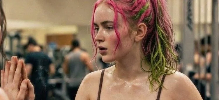 Vibras de entrenamiento de energía neón