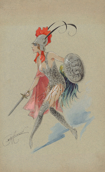 Costumes de revue  onze maquettes de costumes 1910