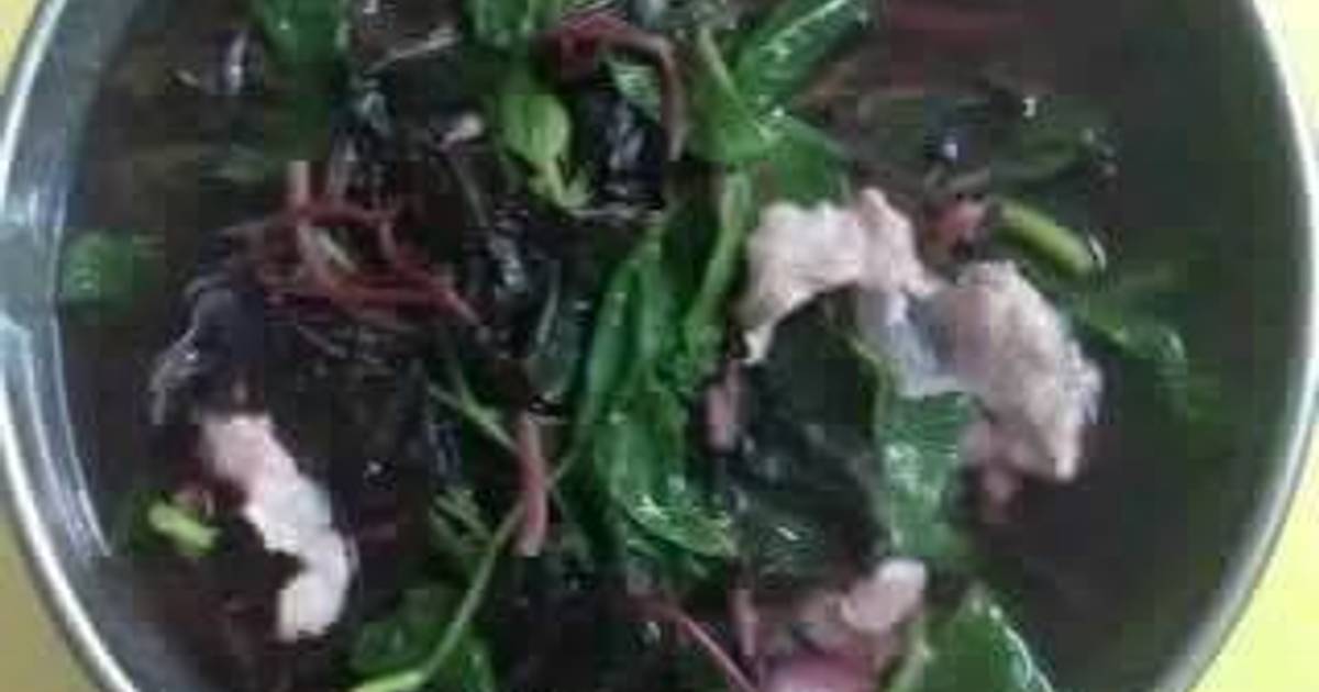 Canh rau tập tàng nấu thịt