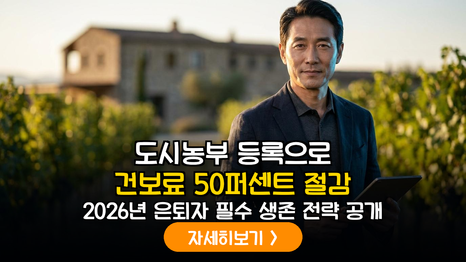 2026년 은퇴자 필수 가이드: 도시농부 농업인 등록을 통한 지역가입자 건강보험료 절감 전략